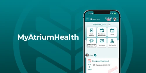 Promotional materials for Atrium Health Floyd Family Medicine Residency